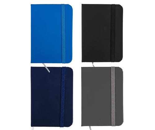 Kaustik raamatköites A7 jooneline kummikinnitusega CENTRUM 80 lehte, assortii värvid