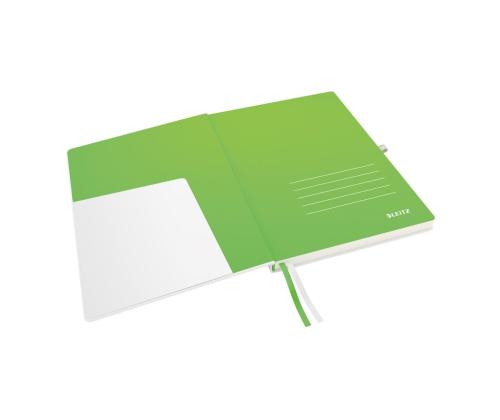 Kaustik raamatköites LEITZ Complete A5 ruuduline kummikinnitusega 80 lehte must