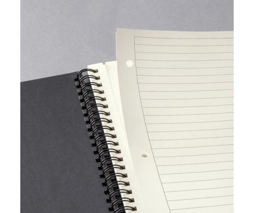 Kaustik spiraalköites A4, 80 lehte, jooneline, SIGEL Conceptum, must	