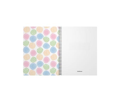 Kaustik spiraalköites A4 ERICH KRAUSE Buttons, ruuduline 60 lehte