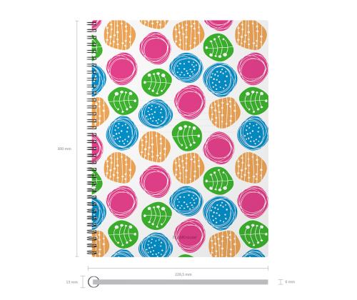 Kaustik spiraalköites A4 ERICH KRAUSE Buttons, ruuduline 60 lehte