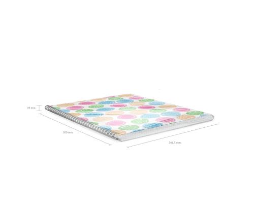 Kaustik spiraalköites A4 ERICH KRAUSE Buttons, ruuduline 60 lehte