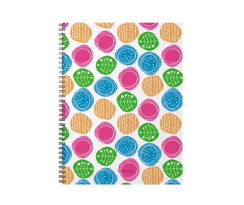 Kaustik spiraalköites A4 ERICH KRAUSE Buttons, ruuduline 60 lehte