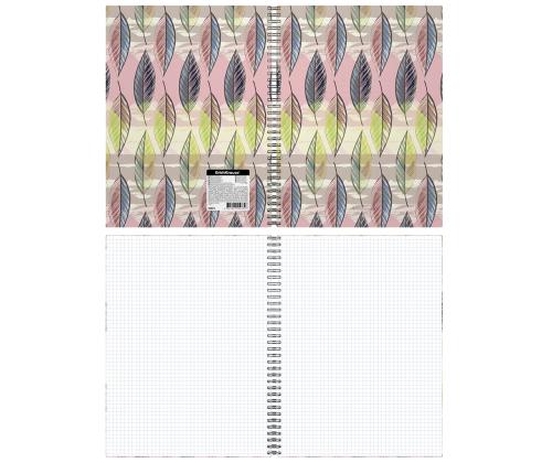 Kaustik spiraalköites A4 ERICH KRAUSE Flora, ruuduline 60 lehte