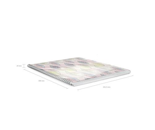 Kaustik spiraalköites A4 ERICH KRAUSE Flora, ruuduline 60 lehte