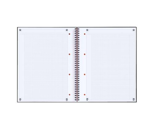 Kaustik spiraalköites A4+ ruuduline OXFORD International Notebook kartongkaaned 80 lehte
