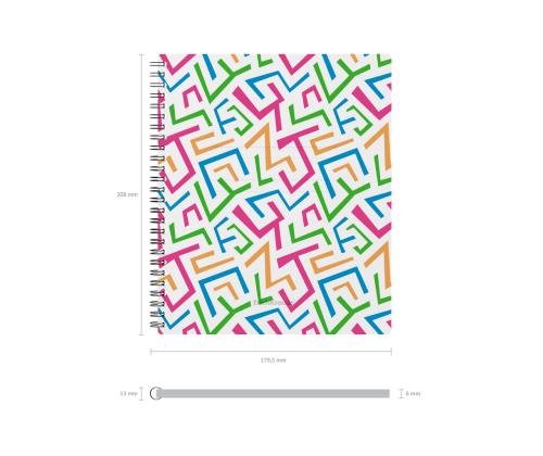 Kaustik spiraalköites A5+ ERICH KRAUSE Lines, ruuduline 60 lehte