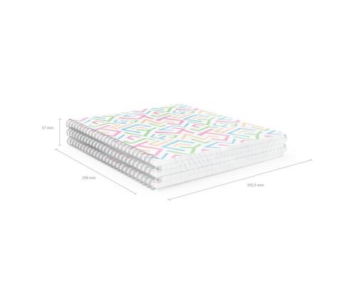 Kaustik spiraalköites A5+ ERICH KRAUSE Lines, ruuduline 60 lehte