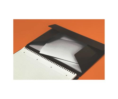 Kaustik spiraalköites A5+ jooneline OXFORD Meetingbook kummiga plastkaaned 80 lehte