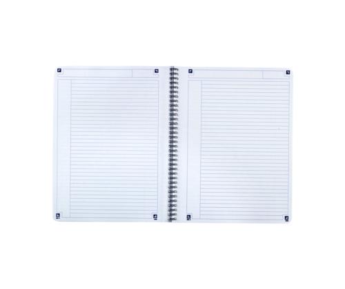 Kaustik spiraalköites A5+ jooneline OXFORD Touch kartongkaaned punane 70 lehte