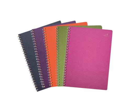 Kaustik spiraalköites A5 SMLT ruuduline kartongkaaned 75 lehte