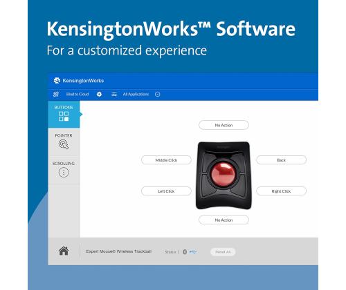 Esitluspult/laserosutaja KENSINGTON Expert™ Wireless metallik valge punane kiir