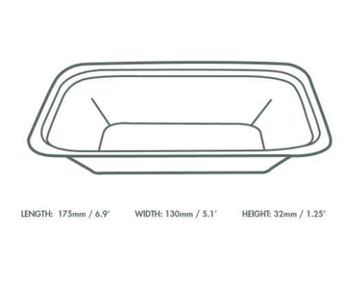 Keskmine supiste taldrik suhkruroost, VEGWARE, pakis 50 tk