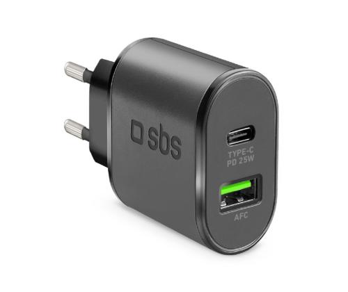Kiirlaadija adapter USB-C juhtmele 25W must