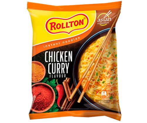 Kiirnuudlid ROLLTON Karri-kana maitselised kiirnuudlid 65g