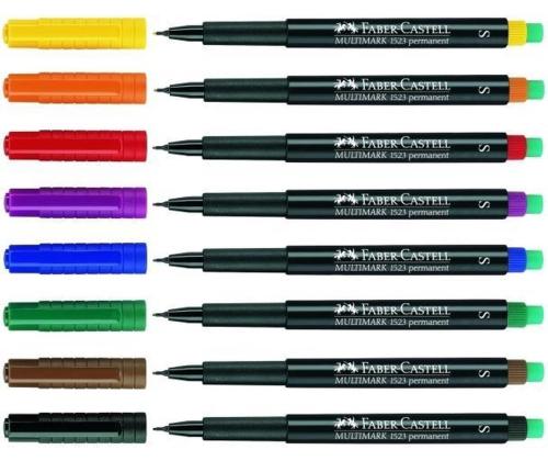 Kilemarker FABER-CASTELL Multimark S kustukummiga 4 värvi komplekt