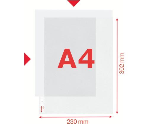 Kiletasku köidetav A3 ESSELTE 85mic horisontaalne ülevalt avatud 50tk