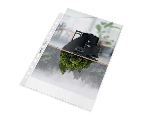 Kiletasku köidetav A4 LEITZ Recycle 100mic ülevalt avatud matt 25tk