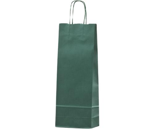 Kinkekott pudelile roheline