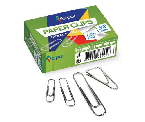 Kirjaklamber 32mm tsink 1000tk