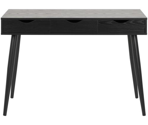 Kirjutuslaud NEPTUN 110x50xH77cm, must, melamiinplaat, metall