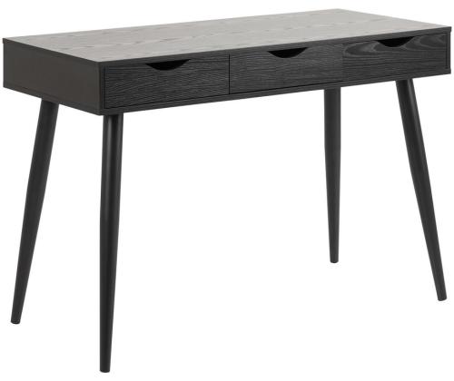 Kirjutuslaud NEPTUN 110x50xH77cm, must, melamiinplaat, metall