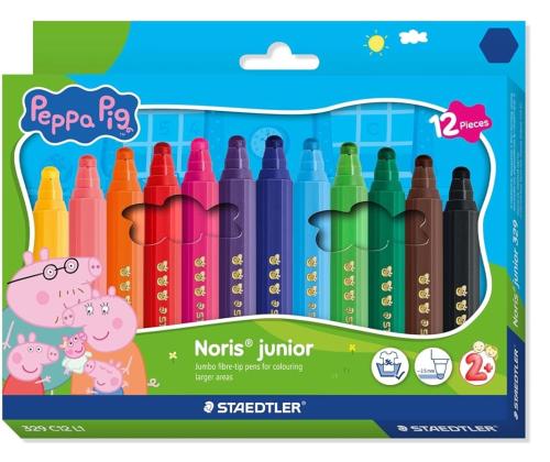 viltpliiatsid STAEDTLER Junior Peppa Pig 12 värvi