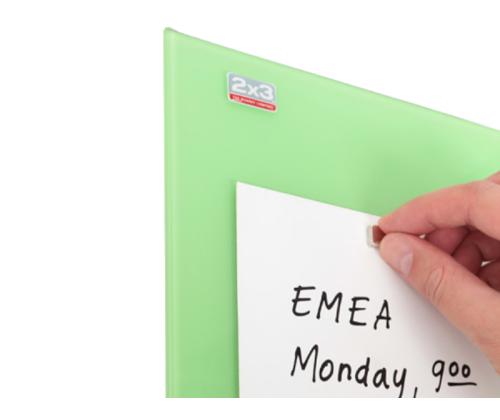 Klaastahvel-magnettahvel 2000x1000mm valge 2x3