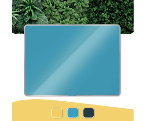 Klaastahvel-magnettahvel 600x400mm sinine LEITZ Cosy