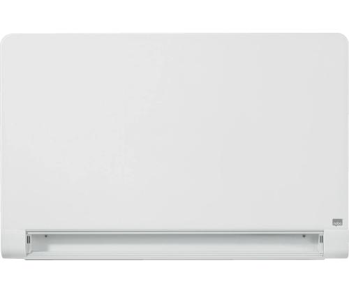 Klaastahvel-magnettahvel Nobo laiekraan 1260x710mm 57" ümardatud nurgad valge