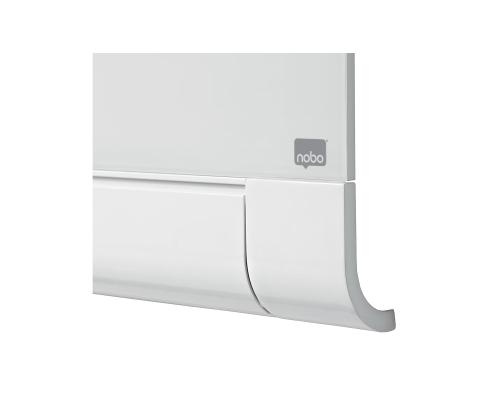 Klaastahvel-magnettahvel Nobo laiekraan 1260x710mm 57" ümardatud nurgad valge