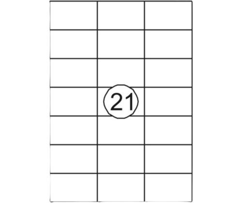 Kleebisetikett 70x42,4mm 100l VICTORIA 21