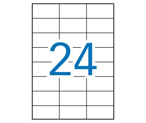 Kleebisetikett APLI 70x37 20l pakis ilmastikukindel 24-lehel