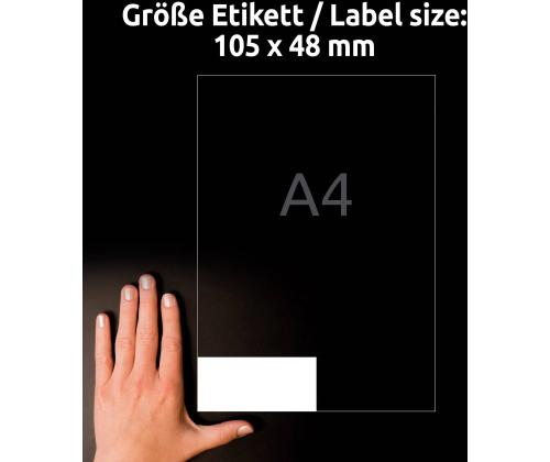Kleebisetikett AVERY Zweckform 105x48mm 10 lehte (3424-10)