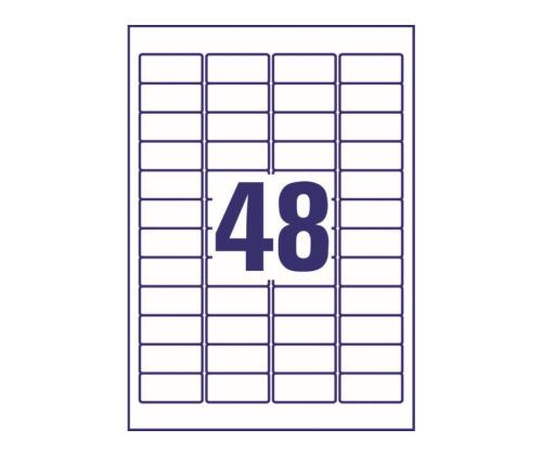 Kleebisetikett AVERY Zweckform 45,7x21,2mm 40 lehte ultra vastupidavad (L7911-40)