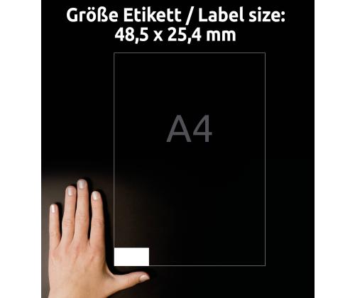 Kleebisetikett AVERY Zweckform 48,5x25,4mm 40 lehel 100 lehte (3657)