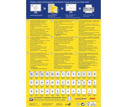 Kleebisetikett AVERY Zweckform 64x36mm 100 lehte (3670)