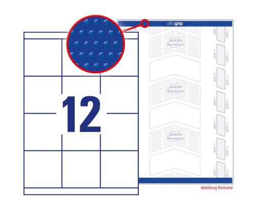 Kleebisetikett AVERY Zweckform 70x67,7mm 12 lehel 100 lehte (3661)