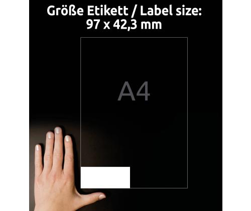 Kleebisetikett AVERY Zweckform 97x42,3mm 100 lehte (3659)