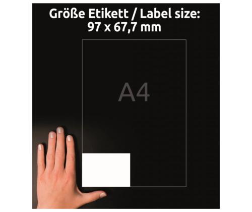 Kleebisetikett AVERY Zweckform 97x67,7mm 100 lehte (3660)