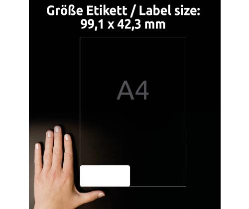 Kleebisetikett AVERY Zweckform 99,1x42,3mm 10 lehte ultra vastupidavad (L7913-10)