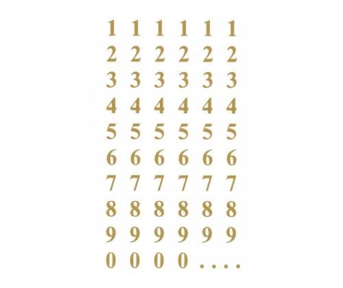 Kleebisetikett AVERY Zweckform kuldsed numbrid 2 lehte (3728)