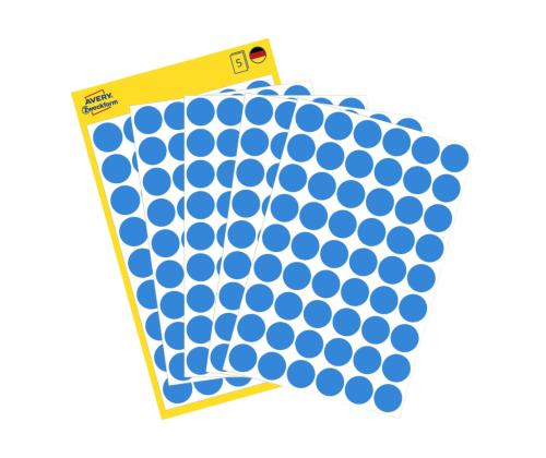 Kleebisetikett AVERY Zweckform Q12mm sinine 270 tk (3142)