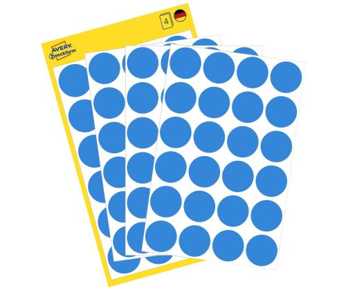 Kleebisetikett AVERY Zweckform Q18mm sinine 96tk (3005)