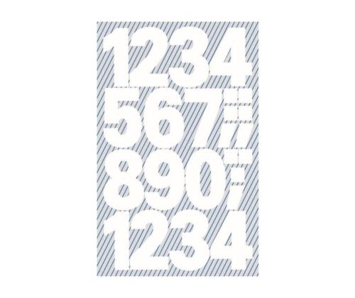 Kleebisetikett AVERY Zweckform valged numbrid veekindlad 25mm 2 lehte (3787)