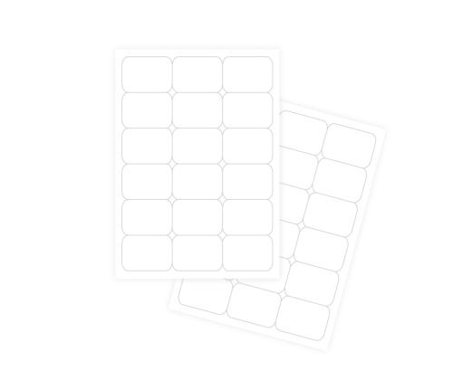 Kleebisetikett FOROFIS 63,5x46,6mm 18 lehel 100 lehte