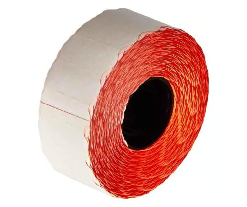 Kleebisetikett hinnapüstolile 26x16mm punane kergliimiga 1000tk rullis