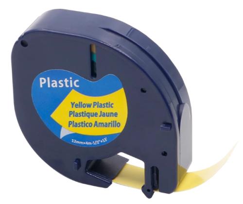 Kleepkirjalint DYMO LetraTag 91222/C 12mm kollane plast analoog