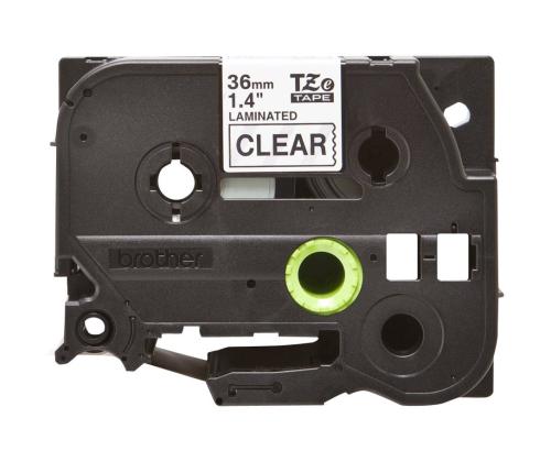 Kleepkirjalintmarkeerimislint BROTHER TZE-161 36mm mustläbipaistval