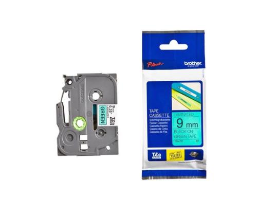 Kleepkirjalintmarkeerimislint BROTHER TZE-721 9mm rohelinemust